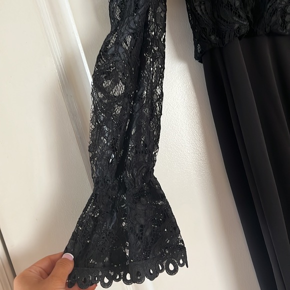Adrianna Papell black lace jumpsuit - Picture 7 of 8